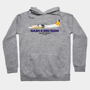 DeHavilland Canada Dash 8-300/Q300 - Jazz Air "Yellow" Hoodie